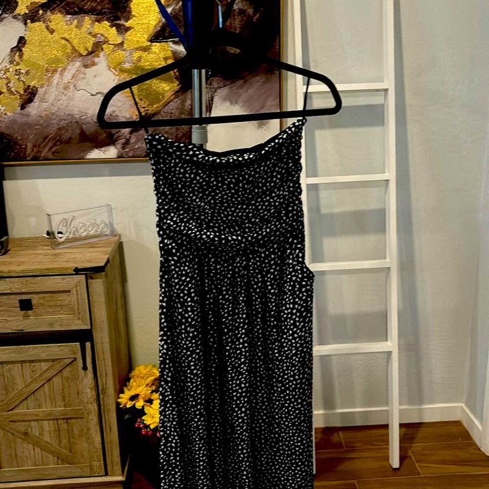 Summer strapless dress with pockets!